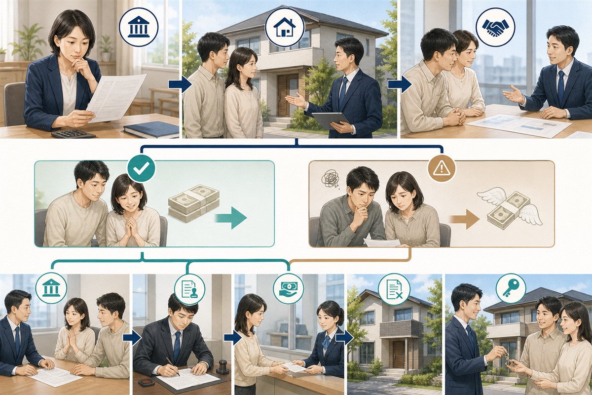 住宅ローン残債の確認から引渡しまでの流れ