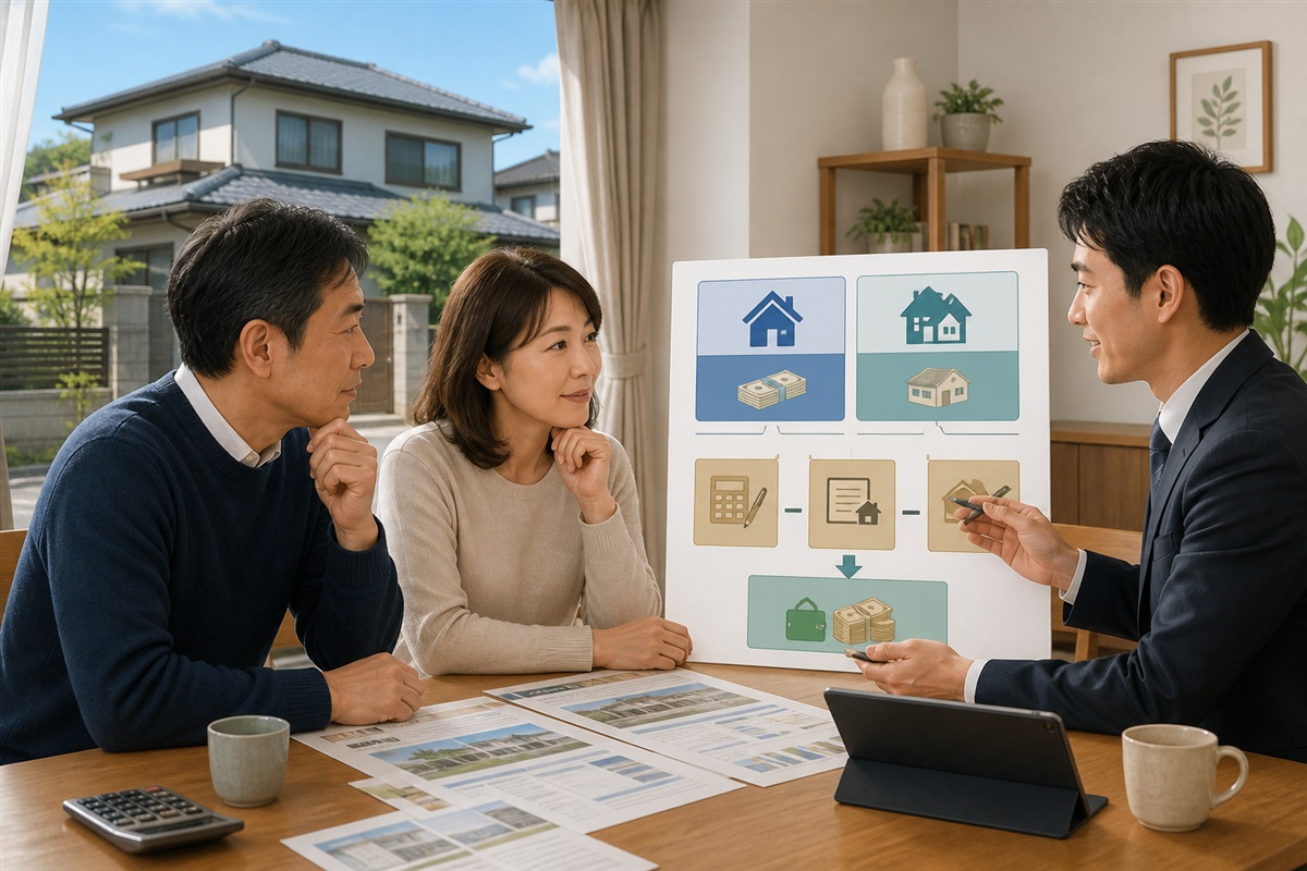 住宅ローン返済中の家の売却を相談する場面