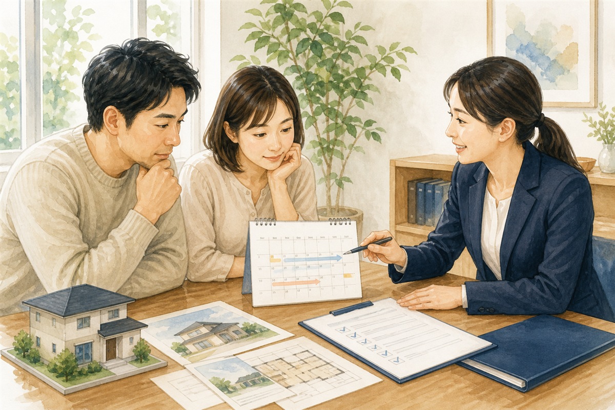不動産売却ロードマップの計画を立てる場面