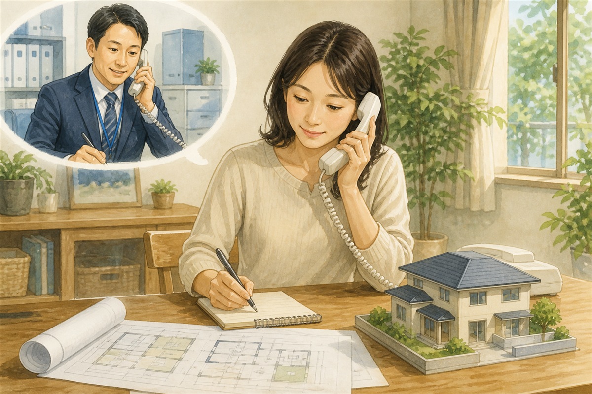 固定資産税担当からの確認電話を受ける場面