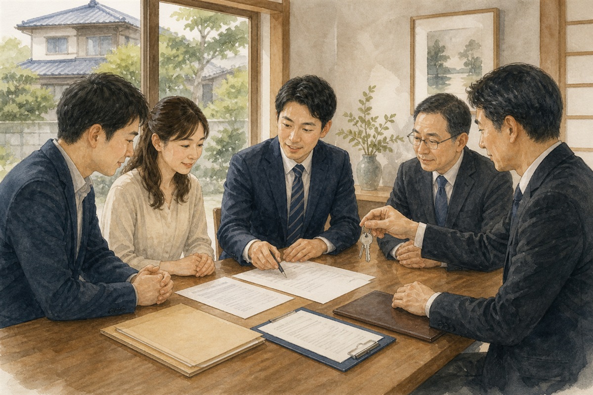 不動産決済時に登記書類を確認する場面