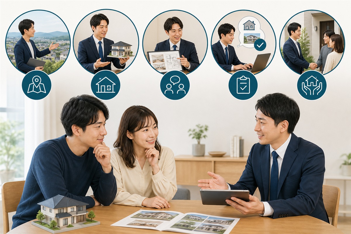 不動産会社を選ぶポイントを整理した図