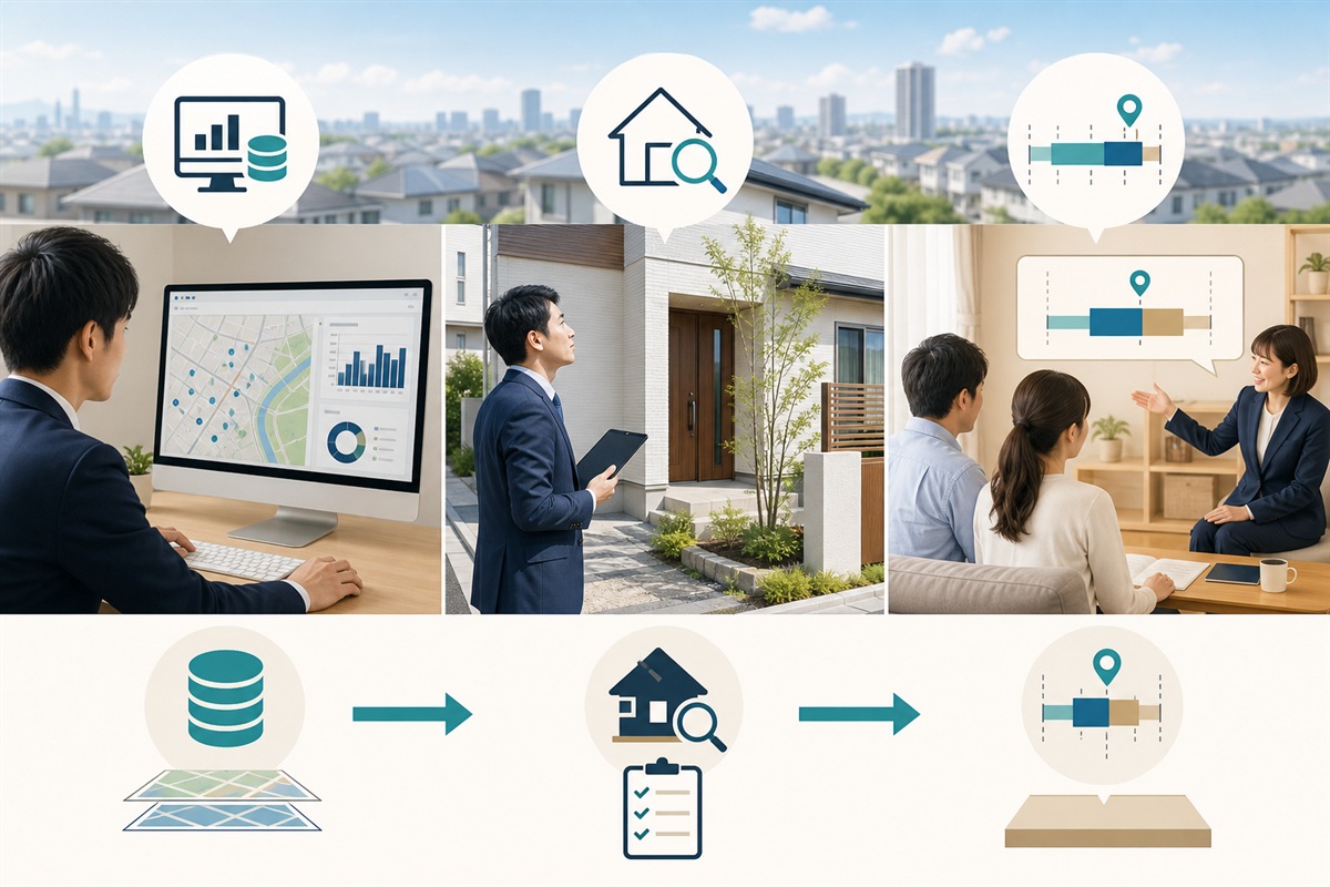 売却STEP3 不動産会社へ査定を依頼するのポイント図