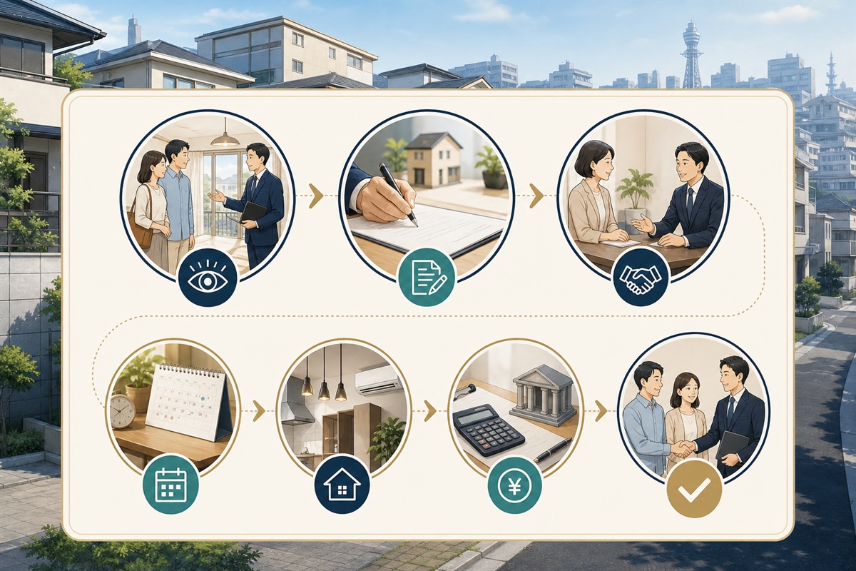 売却STEP6 内覧対応と購入条件の交渉を行うのポイント図